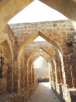 A series of archways in the fort lead visitors down a path. Photo: Jiang Yuxia/GT