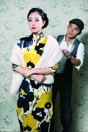 Long Yue (left) who stars alongside Li Younian in the musical Eileen Chang. Photo: Courtesy of Xu Yang