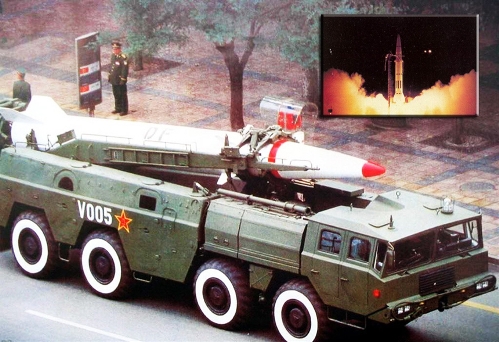 In times of crisis, a potential task for Chinese conventional missile troops is to provide military deterrence, including power displays and performing 