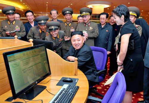 According to KCNA, DPRK's top leader Kim Jong Un inspected the newly-built e-library at the Exhibition of Arms and Equipment of Korean People's Army (KPA) on August 31. During the inspection, Kim stressed the importance of defense industry development and modernization of KPA technical equipment. Photo: Xinhua