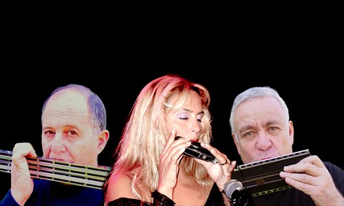 The Adler Trio's current lineup: Dror Adler, Michal Adler and Jacob Kol. Photo: Courtesy of Shanghai Concert Hall
