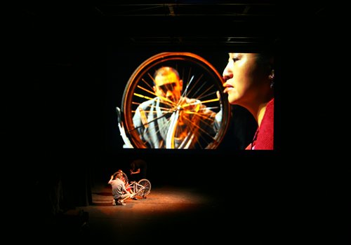 Actors perform <em>Ibsen in One Take</em> in Rotterdam in September. Photo: Courtesy of Wang Chong