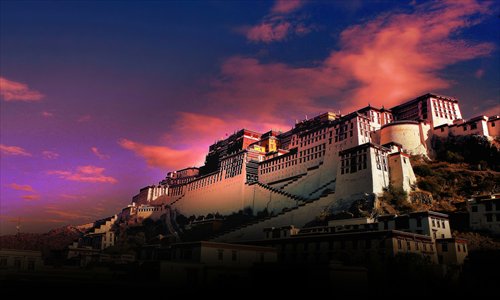 Potala Palace in Tibet Photo: CFP