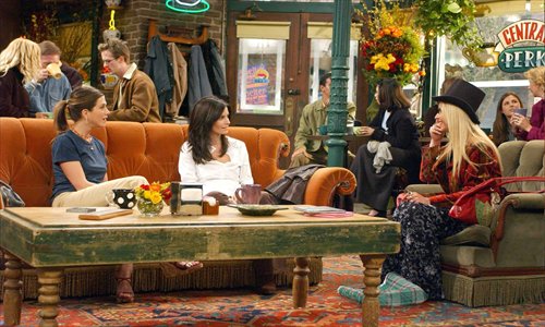A screenshot of the popular US television show Friends Photo: CFP
