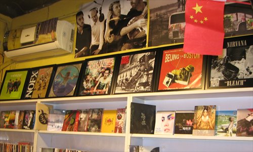 Giving vinyl its due praise at Music Station in Gulou Photo: Courtesy of Zhou Yin 