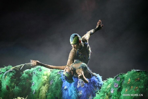 Chinese famous choreographer Yang Liping performs in her final dance drama 