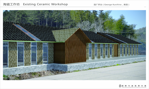 Artist's renditions of bamboo structures designed for the International Bamboo Architecture Biennale Photos: Courtesy of Ge Qiantao