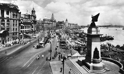 The Bund as it looked in the 1920s and 1930s when the Green Gang Triad thrived in the city.
