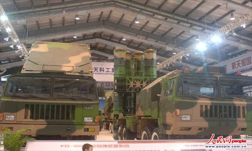 Radar and launcher vehicles required to deploy the FD-2000 Photo: people.com.cn