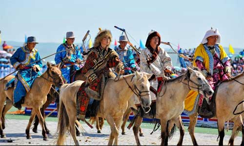 Nadam fair opens in West Ujimqin Banner, China's Inner Mongolia