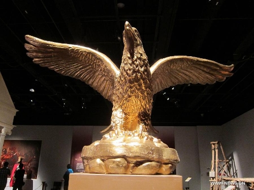  An Aquila statue is seen during an exhibition at Hong Kong Science Museum in south China's Hong Kong, Jan. 23, 2013. Exhibition 