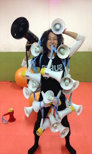 Rehearsal for The Warfare of Landmine 2.0 Photo: Courtesy of Théatre du Rêve Expérimental