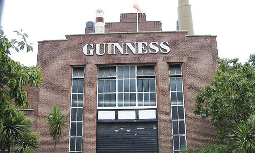 A Guinness beer brewery