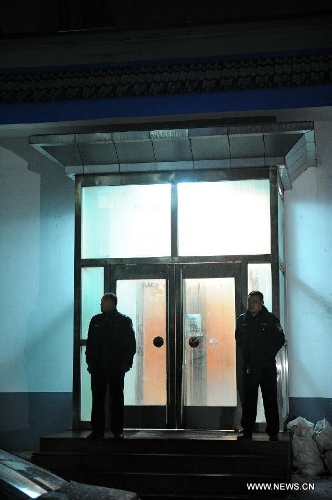 Photo taken on April 1, 2013 shows an entrance to the coal mine where a blast occurred at the Babao Coal Mine in Jiangyuan District in the city of Baishan, northeast China's Jilin Province. Another coal-mine gas explosion left six people dead and 11 missing in the coal mine on Monday, three days after a similar blast killed 28 miners at the same site. (Xinhua/Zhang Nan) Related:6 killed in repeat Jilin colliery blastCHANGCHUN, April 1 (Xinhua) -- Another coal-mine gas explosion left six people dead and 11 missing in northeast China's Jilin Province on Monday, three days after a similar blast killed 28 miners at the same site.The latest incident happened around 10 a.m. at the Babao Coal Mine in Jiangyuan District in the city of Baishan, said a spokesman with the provincial government. Full story