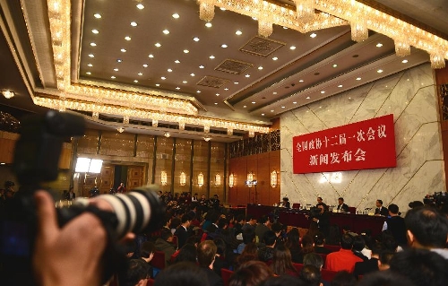   Photo taken on March 2, 2013 shows the scene of a news conference on the first session of the 12th Chinese People's Political Consultative Conference (CPPCC) National Committee held in Beijing, capital of China. The first session of the 12th CPPCC National Committee is scheduled to open in Beijing on March 3. (Xinhua/Jin Liangkuai)Related:Non-CPC members make up 60 pct of national advisory bodyBEIJING, March 2 (Xinhua) -- More than 60 percent of the members of China's new top political advisory body were non-Communist Party members, Lyu Xinhua, spokesman for 12th National Committee of the Chinese People's Political Consultative Conference (CPPCC), said Saturday. Full storyChina's top political advisory body shortens annual sessionBEIJING, March 2 (Xinhua) -- China's national political advisors will condense their discussions about state affairs in Beijing this year amid calls by the Chinese leaders to host more efficient meetings. Full storyJapan warned not to cause friction with ChinaBEIJING, March 2 (Xinhua) -- Japan must be responsible for the consequences should any friction take place due to its disturbance of China's normal law enforcement activities around the Diaoyu Islands, a Chinese official said Saturday. Full storyTop political advisory body expresses support for HK chief executiveBEIJING, March 2 (Xinhua) -- China's central authorities have expressed support for Chief Executive of the Hong Kong Special Administrative Region (SAR) CY Leung to govern in line with laws, said a spokesman with the country's top political advisory body Saturday. Full story
