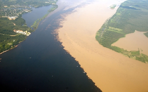 The intersection of the Amazon river　(Source: huanqiu.com)