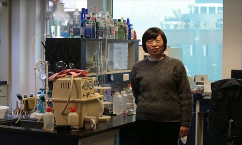 Zhao Feihong, a researcher on drinking water in Beijing, is seen in her laboratory. Recent news about her family not drinking tap water for 20 years has sparked water safety worries in the city. Photo: CFP