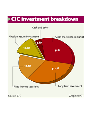 CIC investment breakdown