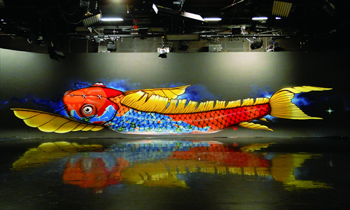 It may be a fish, but there's nothing fishy about Brazilian artist Binho's graffiti. 
Photo: Courtesy of the G-Dot Art Space 