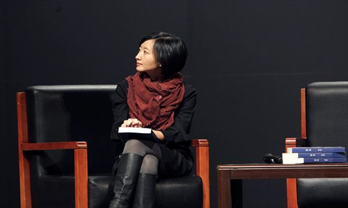 Chai Jing at the launch of her new book, Insight Photo: CFP