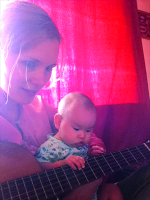 Ember Swift and her baby girl. Photo: Courtesy of Ember Swift