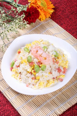 An inviting dish of Yangzhou Chaofan, fried rice with ham, egg and vegetables done in the Huaiyang style of cooking
Photo: CFP