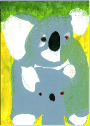 The paintings vary from literal to abstract Photos: Courtesy of Zhang Junru 1