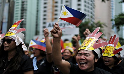 A protest against Chinese 