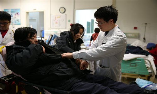 Fewer than 17 percent of medical students in China actually become doctors upon graduation, due partly to low pay and long working hours. Photo: CFP