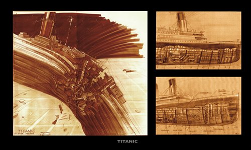 Designs for Titanic created by Scheurer
Photo: Courtesy of Pro Helvetia