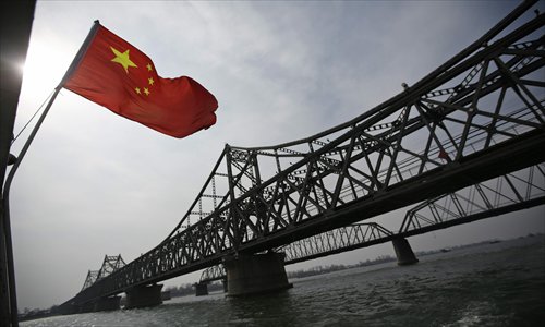The Sino-Korean Friendship Bridge connecting Sinuiju, North Korea, along the Yalu River to the Chinese city of Dandong, Liaoning Province. Photo: CFP