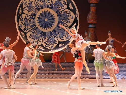 Artists of the National Ballet of China (NBC) perform the Chinese version of 