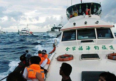 Taiwan fishing vessel sails to Diaoyu Island