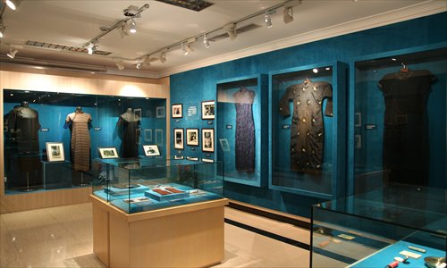 Qipaos worn by Soong Ching Ling displayed at the Soong Ching Ling Memorial Residence in Shanghai Photo: Courtesy of the venue