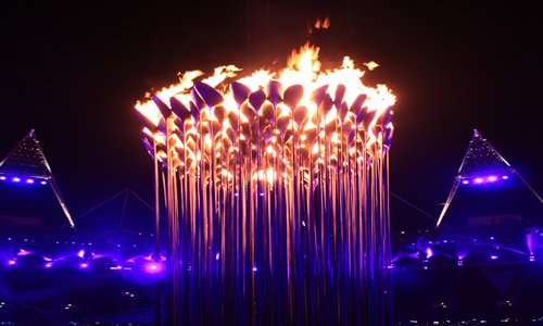 The Olympic Cauldron for the London Games. Photos: Courtesy of Heatherwick Studio