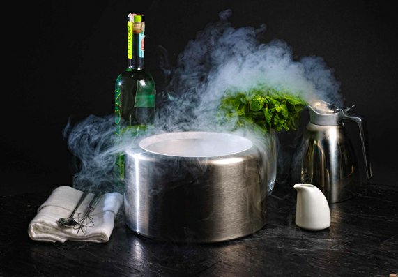 A pot dish served at his restaurant Gaggan. Photo: Courtesy of Gaggan restaurant