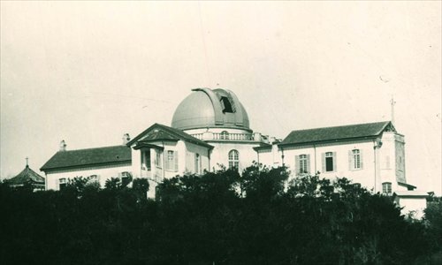 An old picture of the Sheshan Observatory