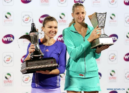In pics: Dubai Duty Free Tennis WTA Championships - Xinhua