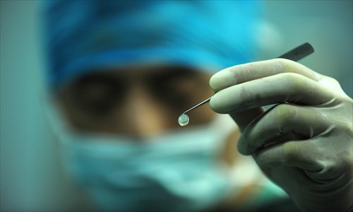 Shanghai has around 1,200 blind people seeking cornea transplants every year but only 2 percent will receive a transplant, according to the Shanghai Branch of the Red Cross Society of China. Photo: CFP