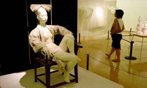 Statue of Dowager Cixi called Heaping Cloud and Snow, 2008 