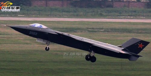 China has come up with its second prototype of J-20, coded 2002. Photo: huanqiu.com
