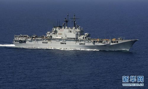 The 14,000-metric ton aircraft carrier Giuseppe Garibaldi of Italy. Photo: Xinhua