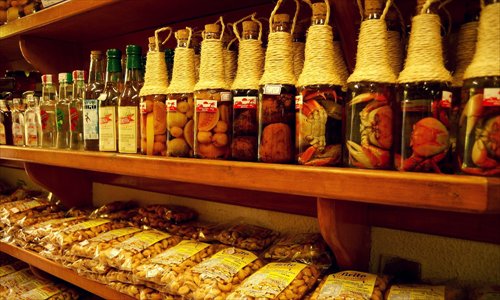 Bottles of cachaca  Photo:Angela Corrias 