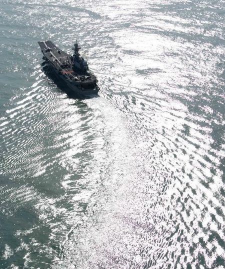 The 17,000-metric ton Principe de Asturias is the aircraft carriers used by the Spanish Navy. Photo: Xinhua