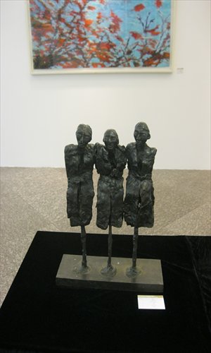 Artworks on show at the 2012 Meeting in Shanghai art exhibition Photos: Li Yuting/GT