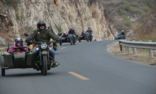Nothing quite beats hitting the open road for Beijing's sidecar motorcyclists. Photo: Courtesy of Ava Lou