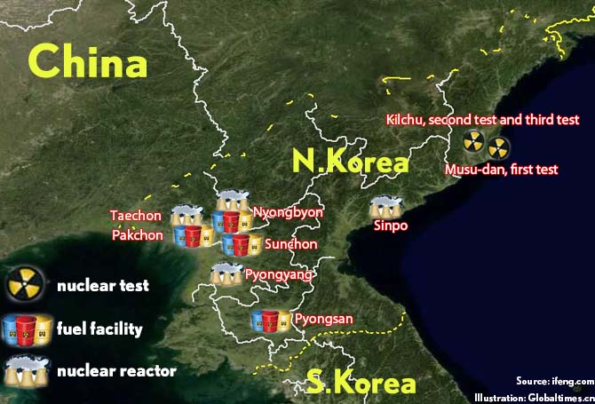 nuclear map-the third nuclear test