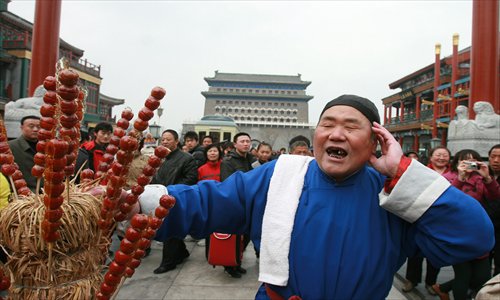 Beijing dialects can be heard from food vendors. Photps: CFP