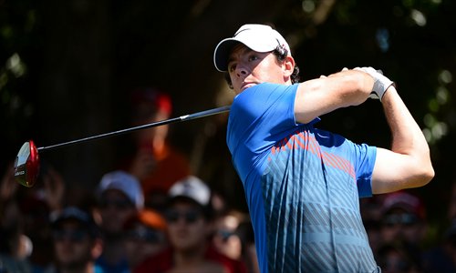 Rory McIlroy plays in the final round of the Australian Open in Sydney on Sunday. Photo: AFP