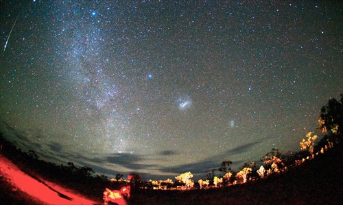 The night sky as it appeared before the solar eclipse in Australia. Photo: Yu Jun